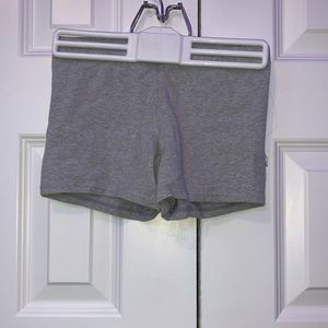 Gray cotton athletic shorts/booty short